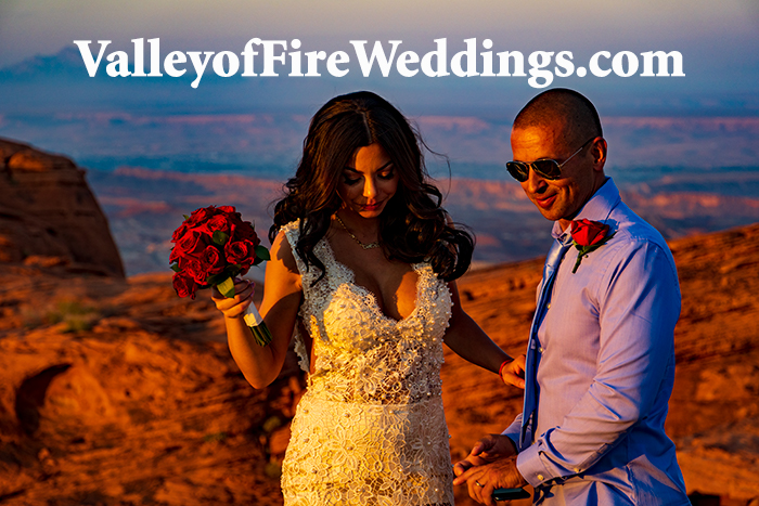 Valley of Fire Sunset Wedding