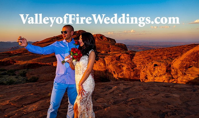 Valley of Fire Sunset Wedding